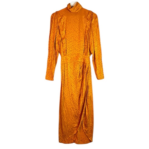 Ronny Kobo Kaira Silk Jacquard Leopard Dress Size Small - Picture 4 of 16